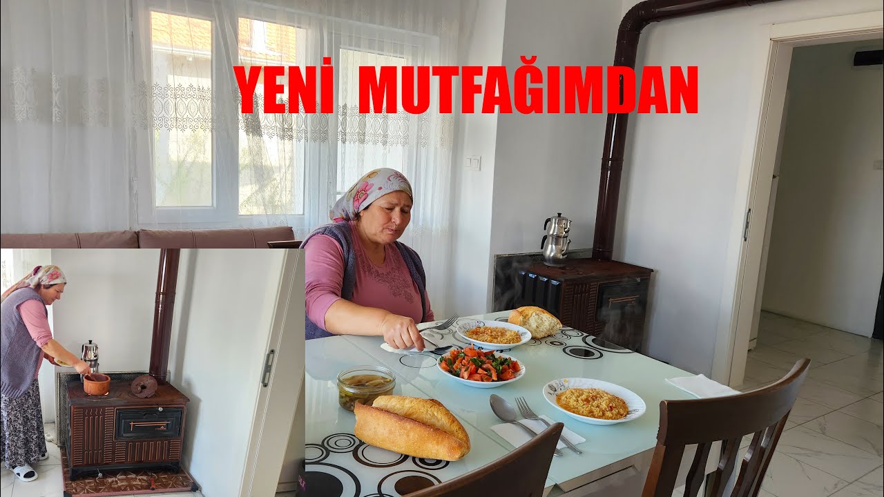 KUZİNE SOBADA BULGUR PİLAVI ÇÖMLEKTE ÖĞLE MENÜMÜZ
