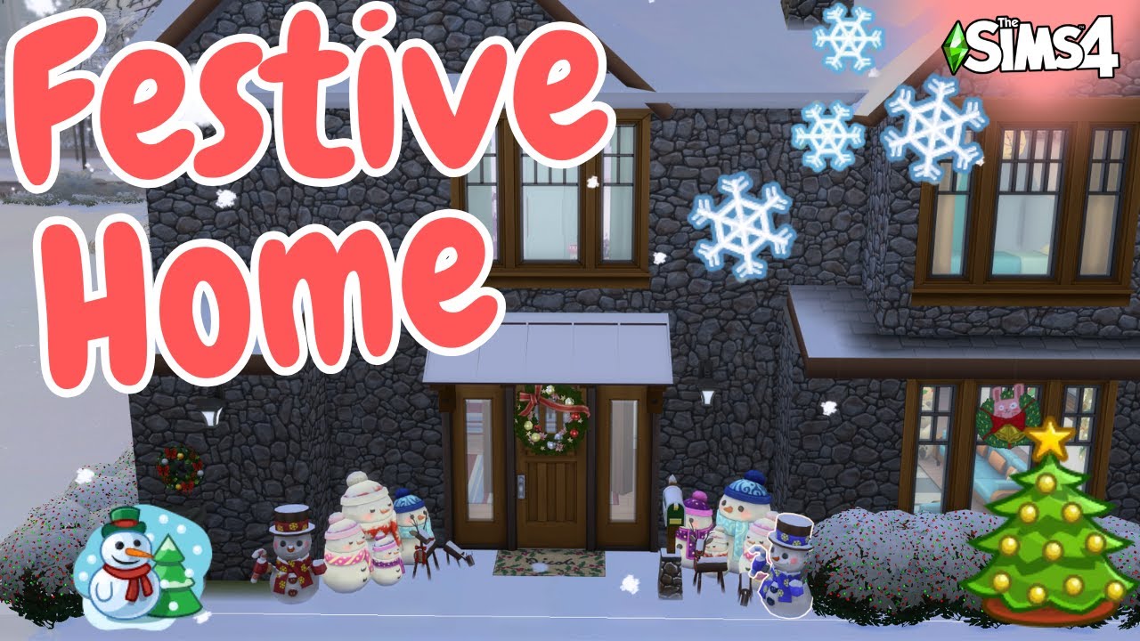 Building a Cozy Family Home For Winterfest | Sims 4 Speed Build