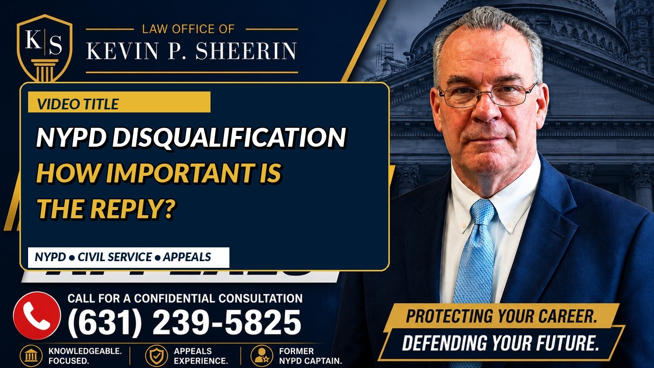 NYPD Disqualification- Replies to NYPD Sustain Reports can help win your disqualification appeal