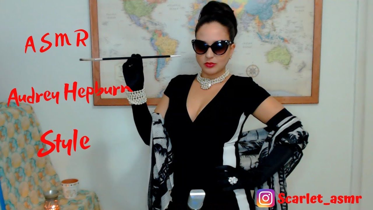 ASMR Audrey Hepburn Style 2 Scarves and Satin Gloves (Request)
