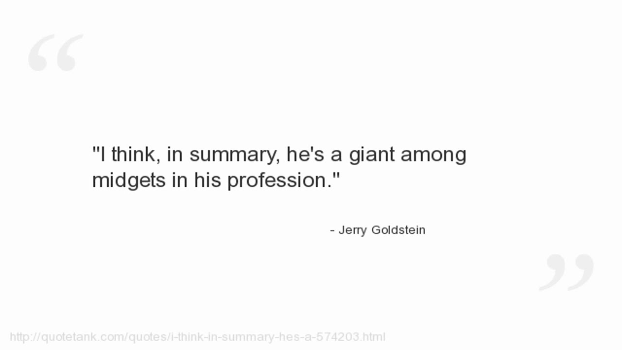 Jerry Goldstein Quotes