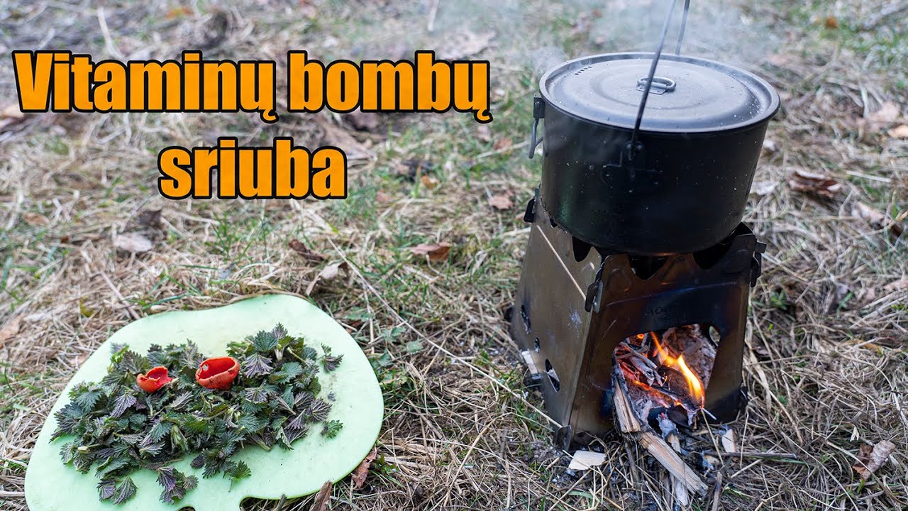 Verdu dilgėlių sriubą