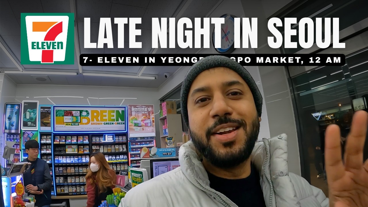 I Went to a Korean 7-Eleven 🇰🇷 in Seoul’s Hidden Streets… Here’s What I Found (2025)