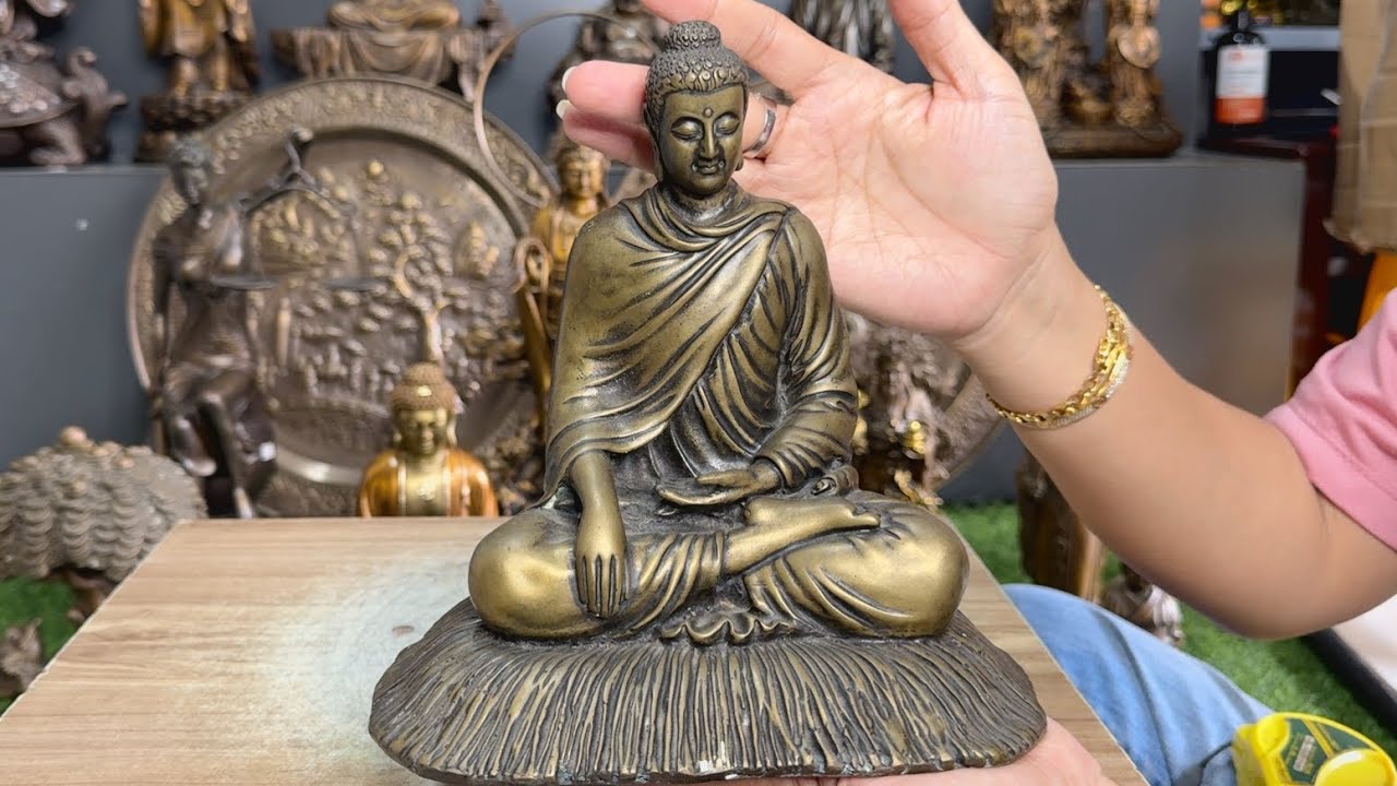 Tôn Tượng Quán Âm Bồ Tát Ngự Long, Tôn Tượng Phật A Di Đà, Tượng Phật Toạ Rơm