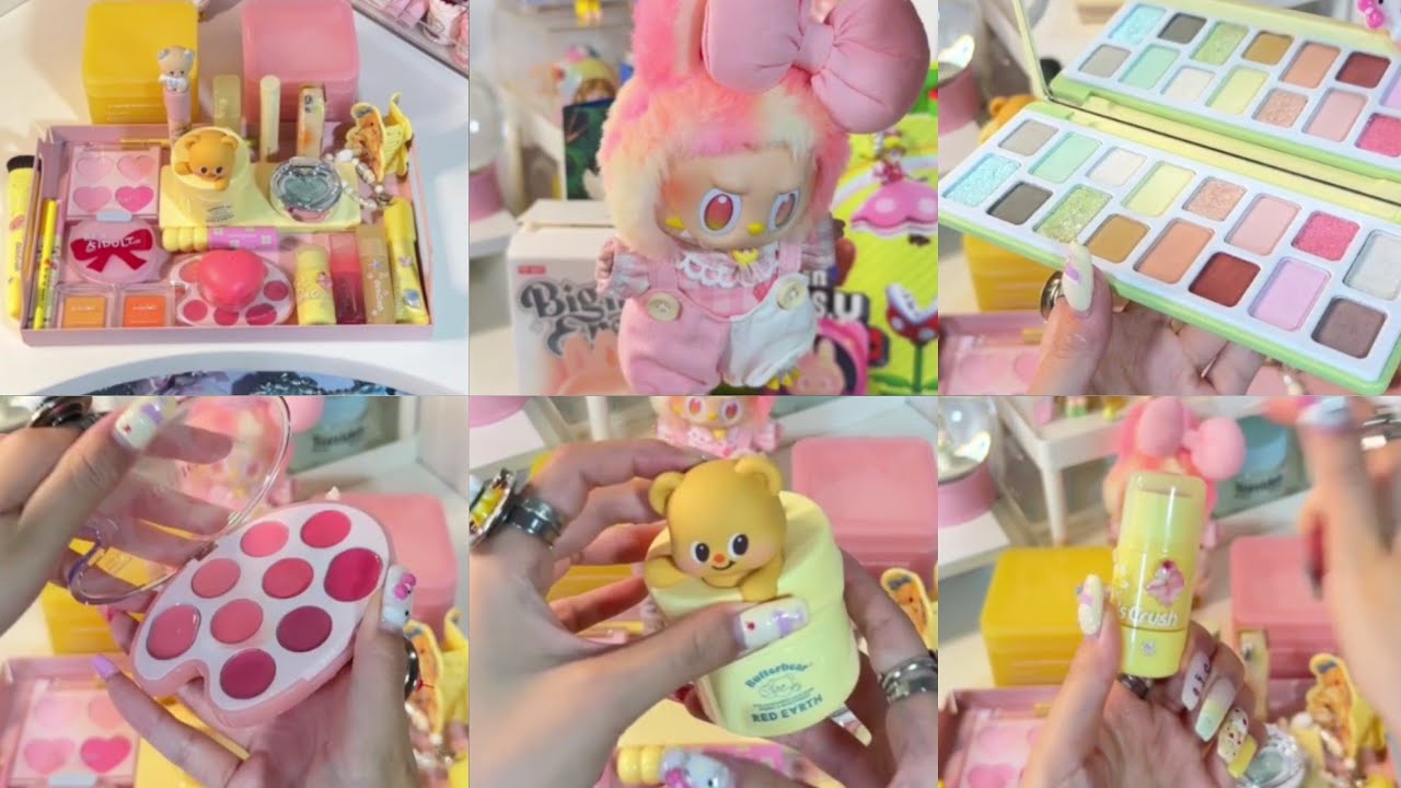 Asmr unboxing and restocking beautiful makeup