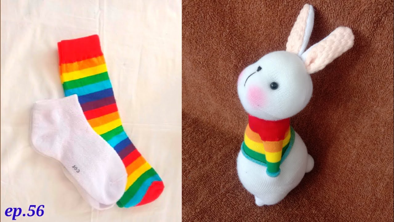 ตุ๊กตาถุงเท้าEp.56 sock doll