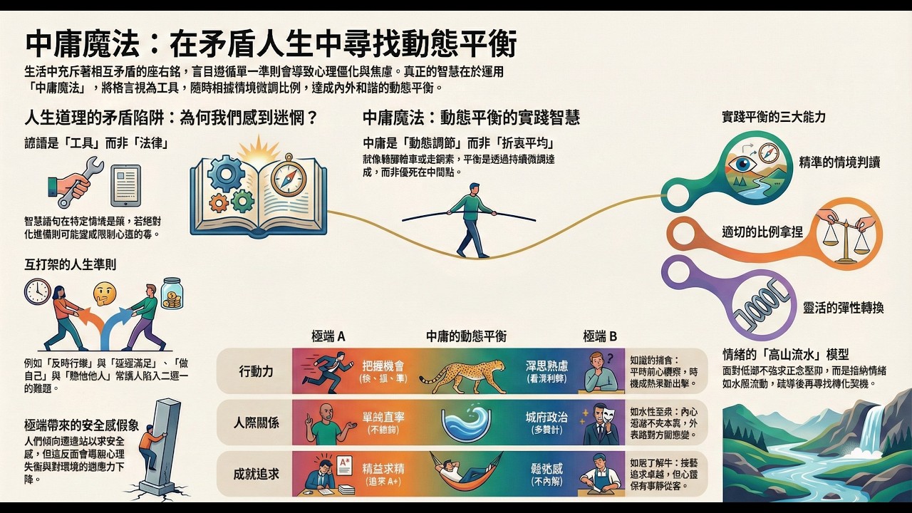 中庸魔法 從諺語中窺見什麼矛盾