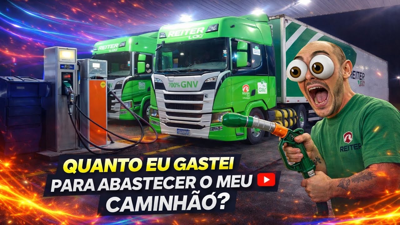 Enchendo os tanques do caminhao