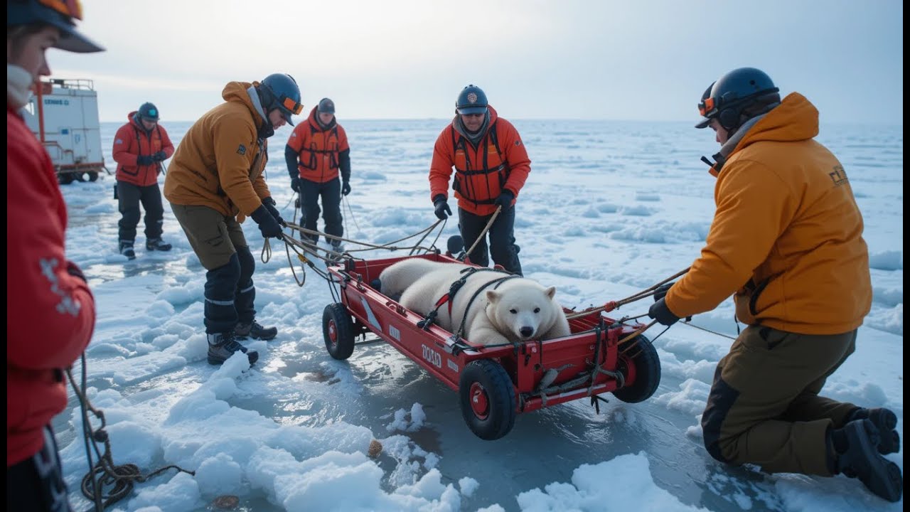 Polar Bear Cub RESCUED from Frozen Wilderness!