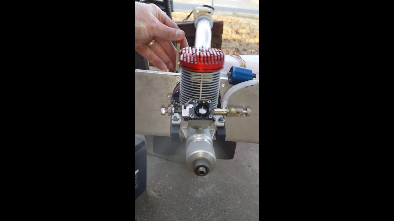 Webra 61 Red Head long stroke on a Hyde engine mount