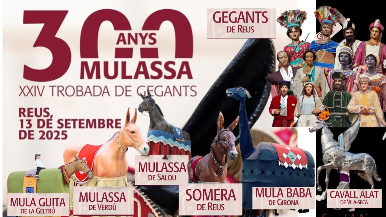 FestaMajor de Misericòrdia(Feast of Mercy)| balls de lluìment dels Gegants I la Mulassa | Reus spain