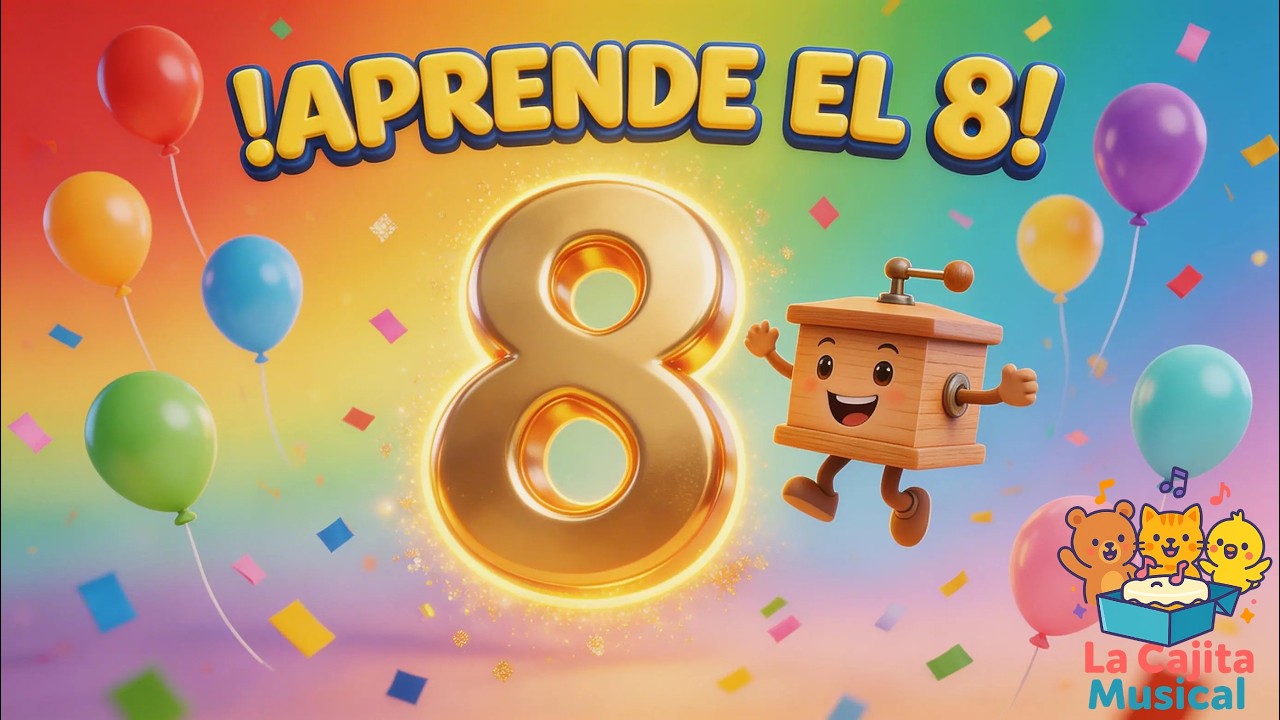 El Súper Número 8 🎱✨ | Canción Infantil Divertida para Aprender a Contar