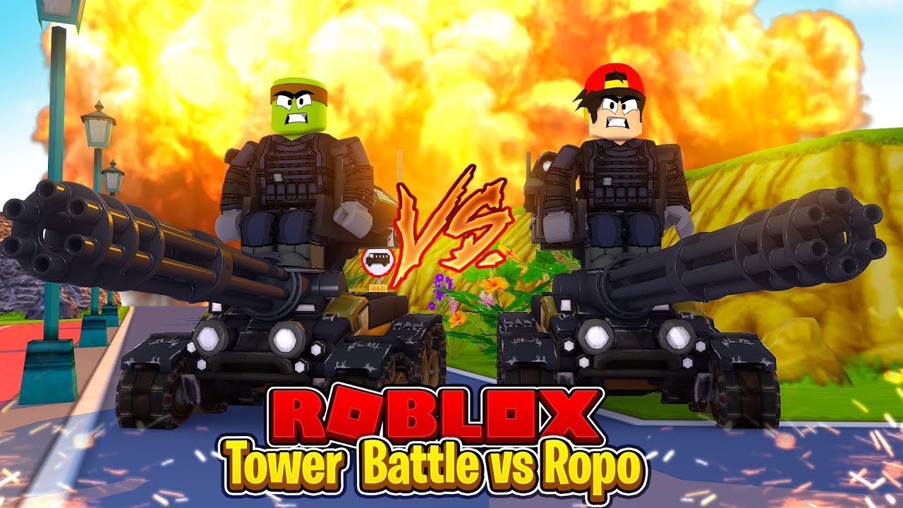 TOWER BATTLES - ROPO CHALLENGES TINY TURTLE TO THE ULTIMATE BATTLE!