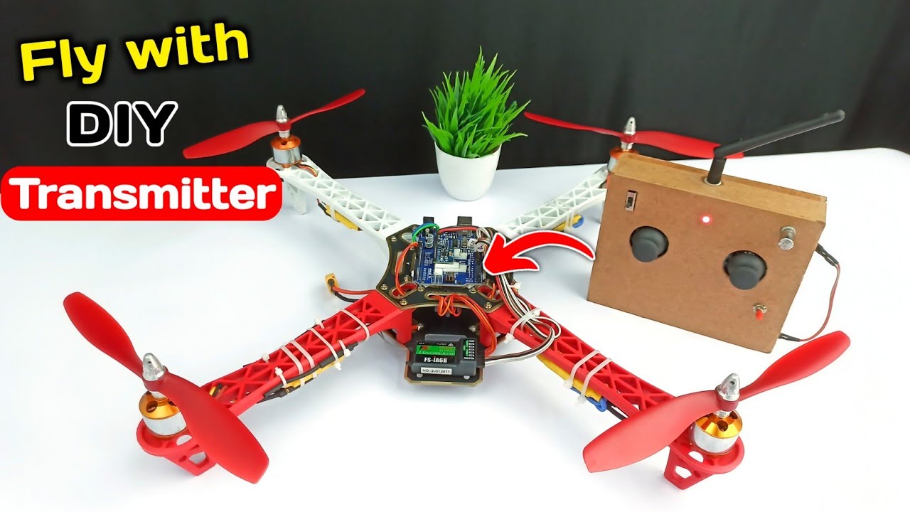 How to fly Drone with homemade Transmitter | how to make Drone | DIY Arduino Drone