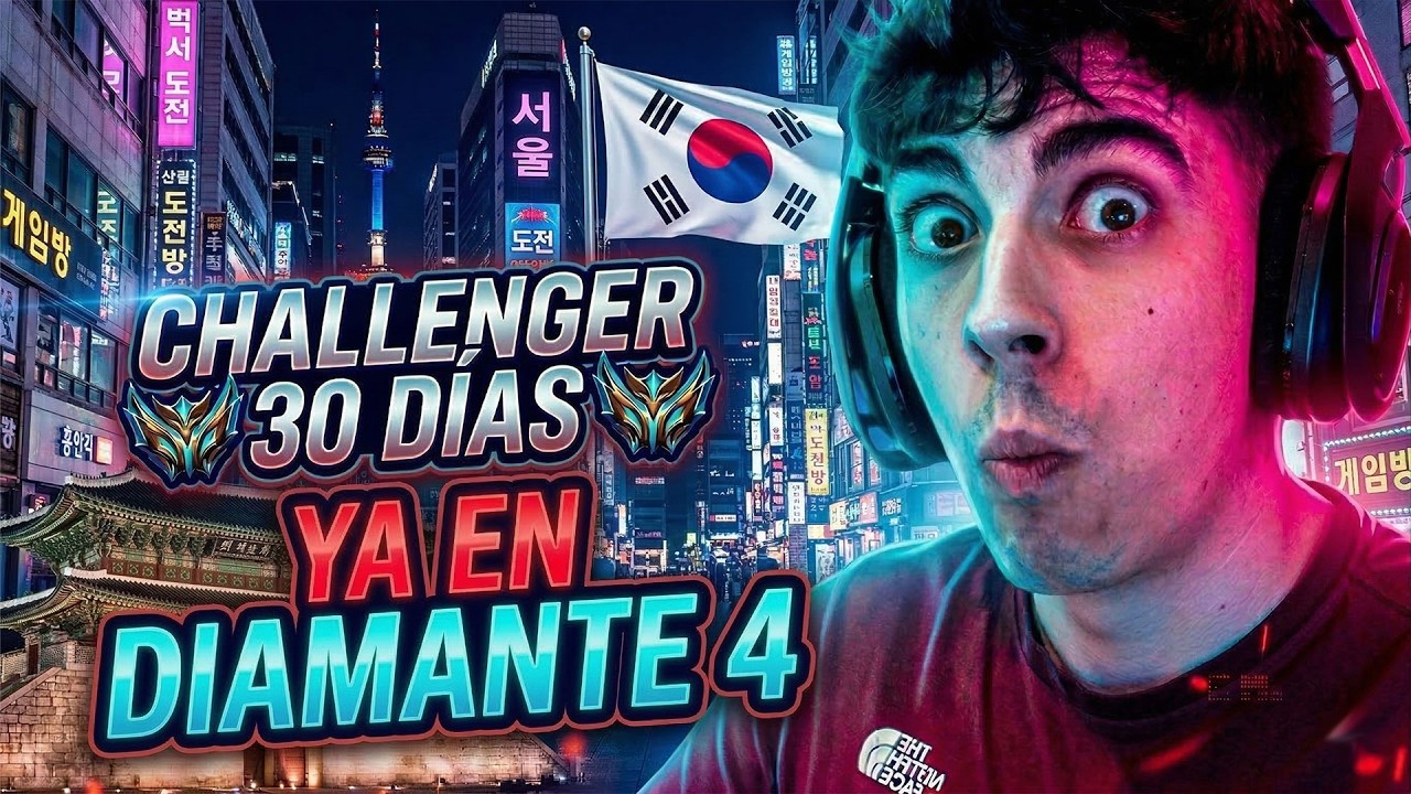 😈 KOREA DIAMANTE 4 😈 STREAM LEGENDARIO de SPEEDRUN A CHALLENGER KOREA