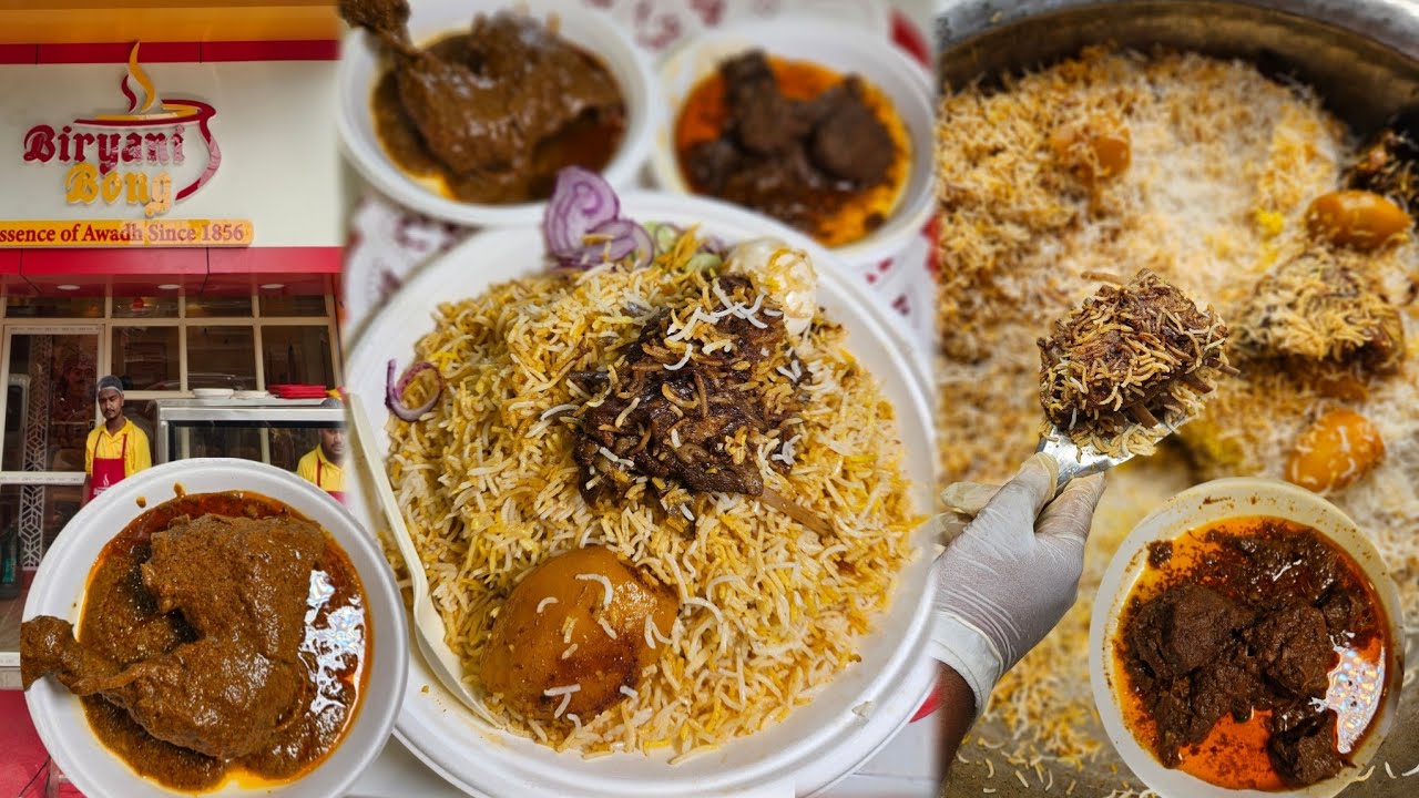 180 গ্রামের মটন বিরিয়ানী চিকেনচাপ মটনকষা | মধ্যমগ্রামের সেরা kolkata Style বিরিয়ানী | Biryani Bong