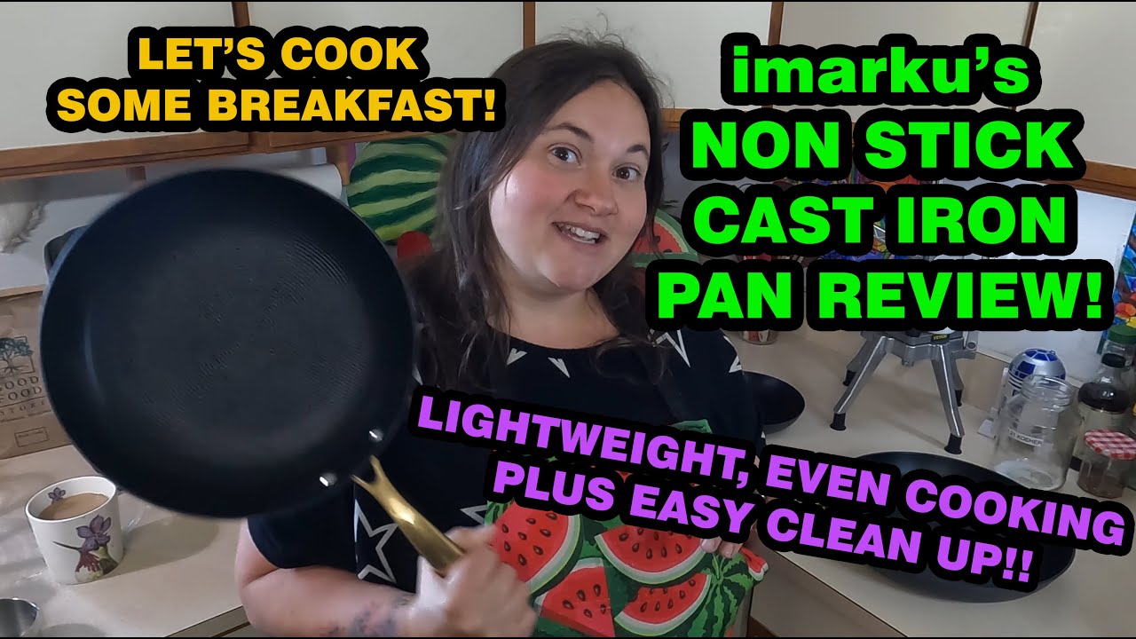 Whip up some TASTY breakfast with this easy to use cast iron pans!!