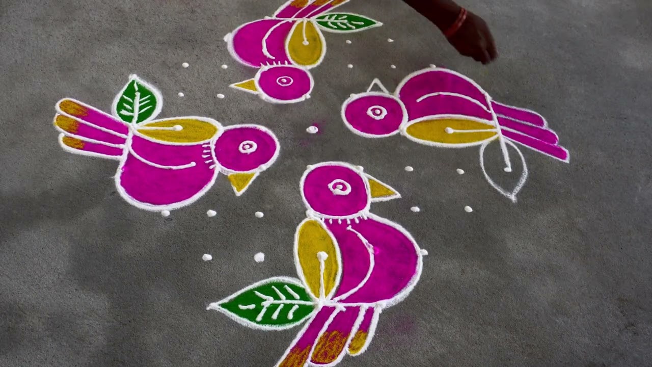 Rangoli designs || kolam designs || festival rangolis ||