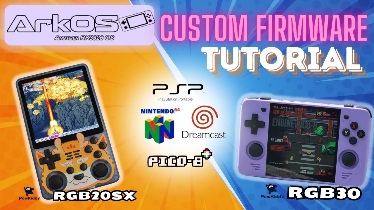 ArkOS Custom Firmware on Powkiddy RGB30 & RGB20sx Installation /Tutorial Guide