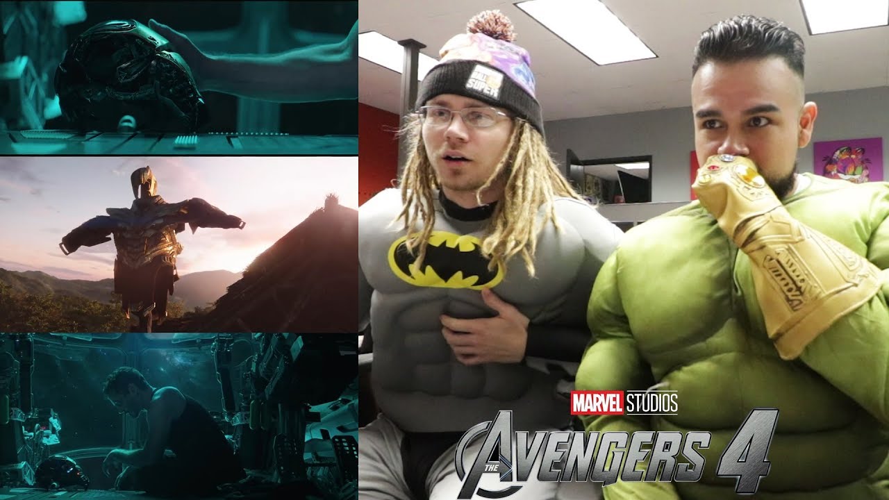 AVENGERS 4 ENDGAME REACTION! 😍REACTING TO Avengers 4 ENDGAMES - Official Trailer