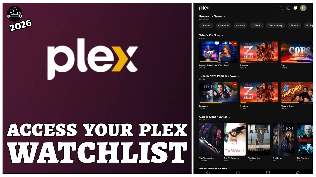 Plex 2026: Просматривайте и управляйте своим списком просмотра на телефоне!