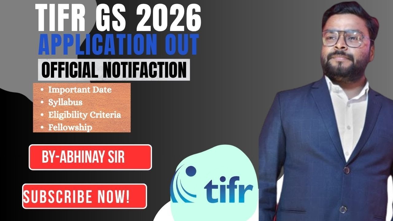 TIFR 2026 | TIFR application form 2026 | TIFR GS 2026 examination...