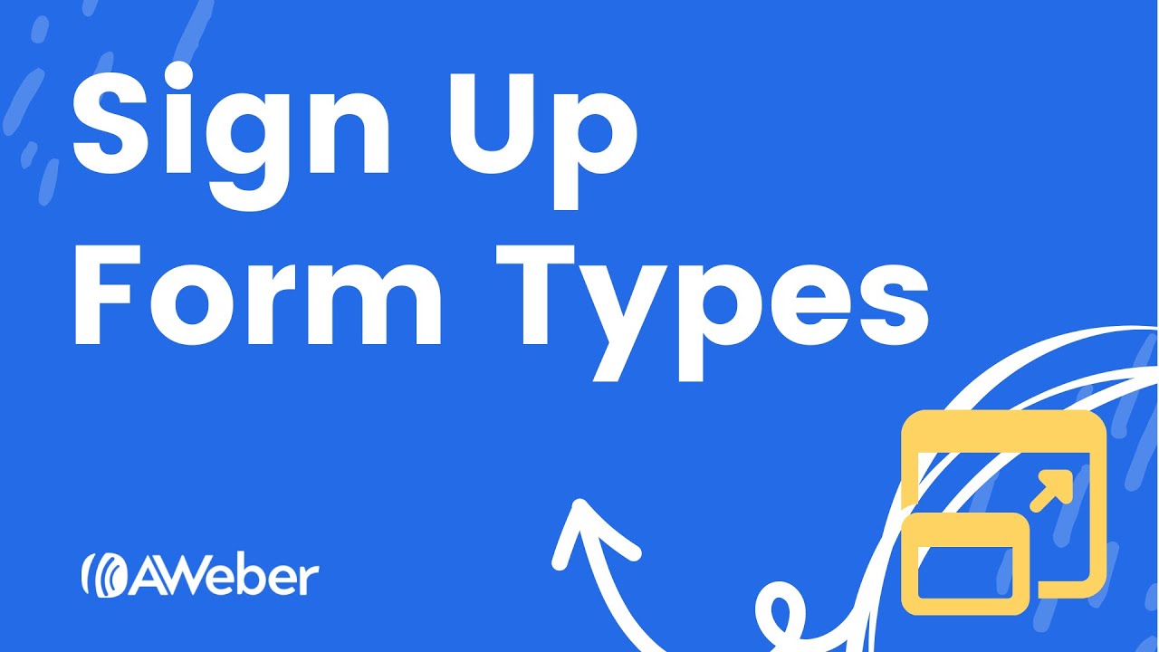 Different types of AWeber email sign up forms