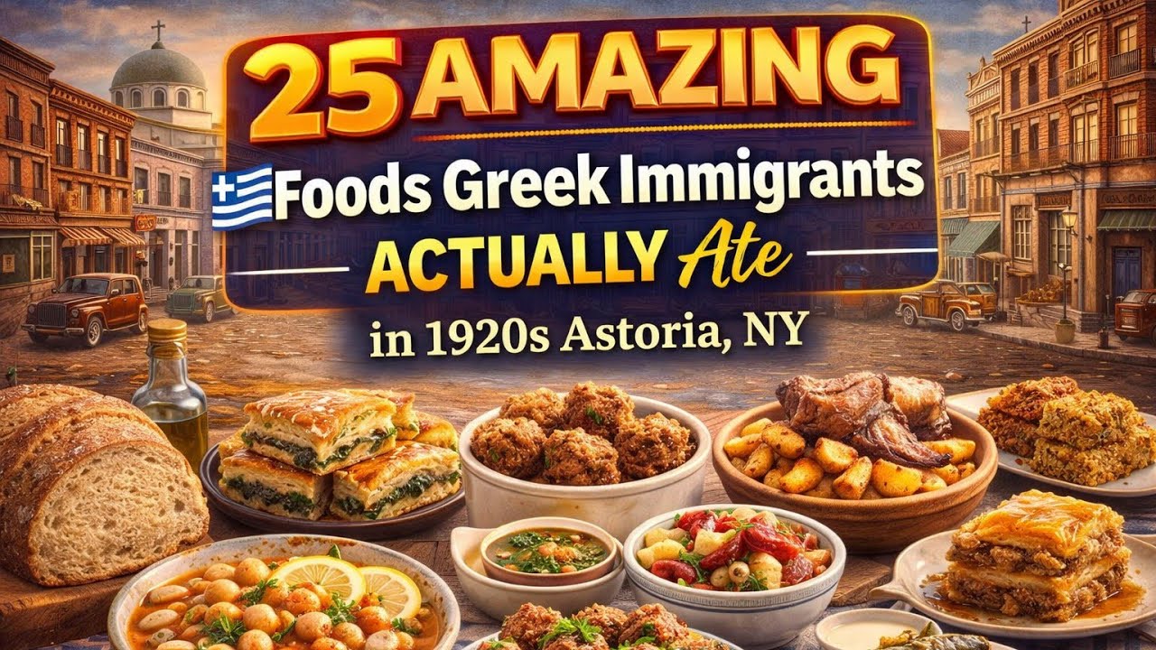 25 AMAZING Foods Greek Immigrants ACTUALLY Ate in 1920s Astoria, NY