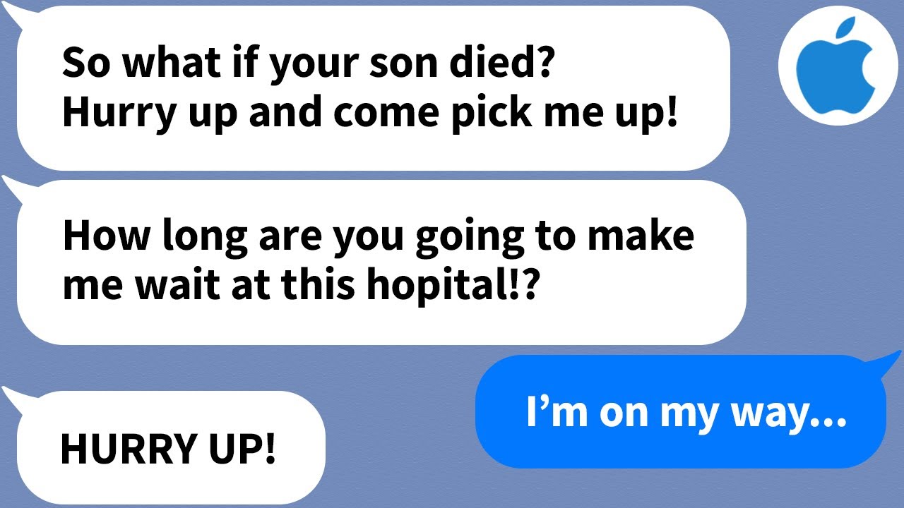 【Apple】My MIL gets mad that I'm late to pick her up during my son's funeral, so I went with everyone