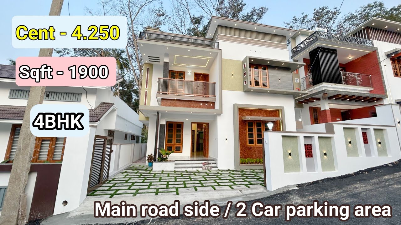 No.324 / തിരുവനന്തപുരത്ത് നിങ്ങൾക്കായി പുതുതായി പണികഴിപ്പിച്ച്  4Bhk വീട്‌ സ്വന്തമാക്കാം. 🏡 #home 