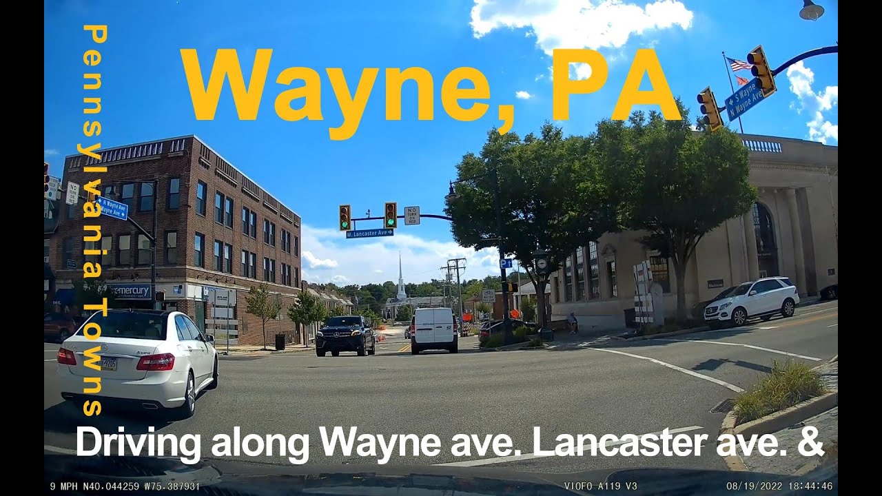 Wayne, PA, affluent town named after General Anthony Wayne along the Main Line.