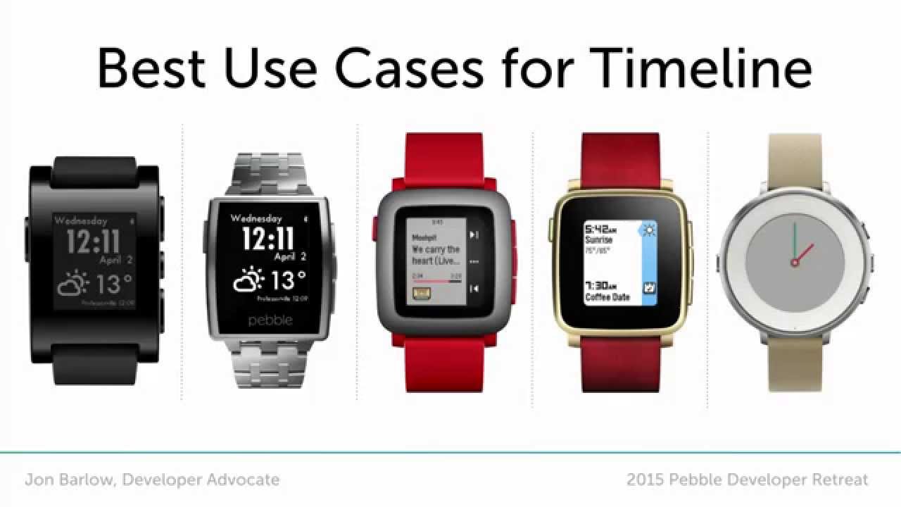 Best Use Cases for Timeline | Pebble Developer Retreat 2015