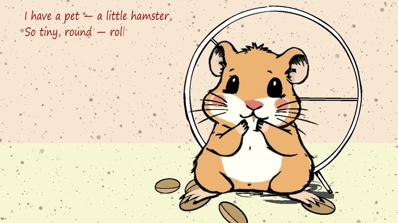 🐹🌽 Little Hamster Song | Cute Pet Poem for Kids 🌽🐹 #hamster #forkids #pet