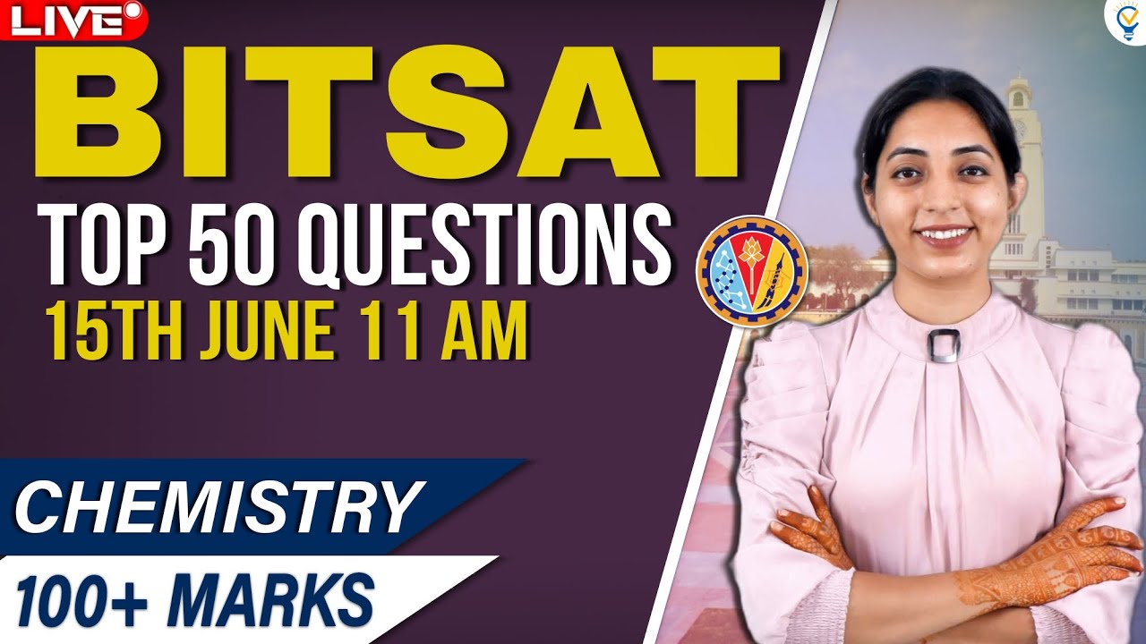 Top 50 Problems for BITSAT 2024 by Sakshi Vora | BITSAT | BITSAT 2024 #bitsat #selectionhijawabhai