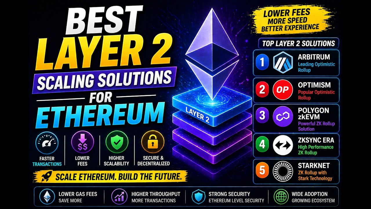 Best Layer 2 Scaling Solutions for Ethereum 🚀 Top L2s Explained (2026)