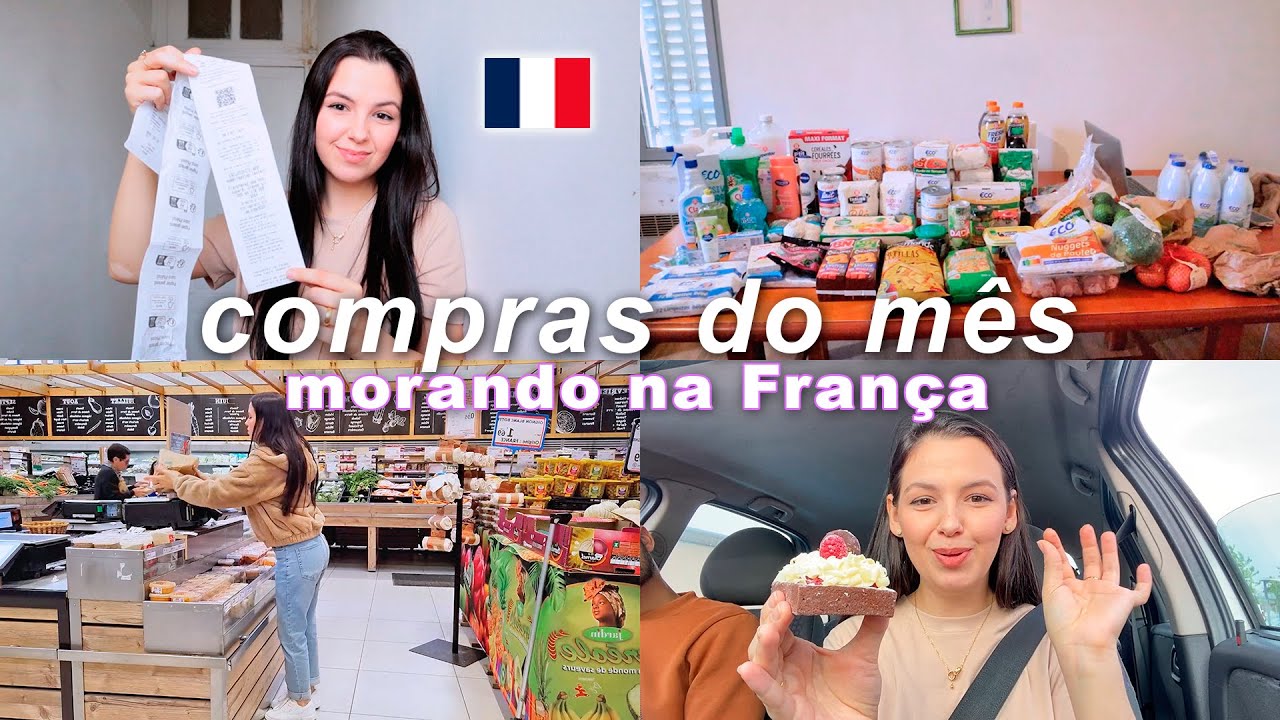 COMPRAS DO MÊS NA FRANÇA | quanto gastamos? dicas e provando doce Francês