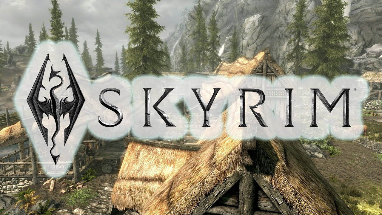 Skyrim – Riverwood Ambience | Peaceful Village, River & Mill Sounds, No Music (4K)