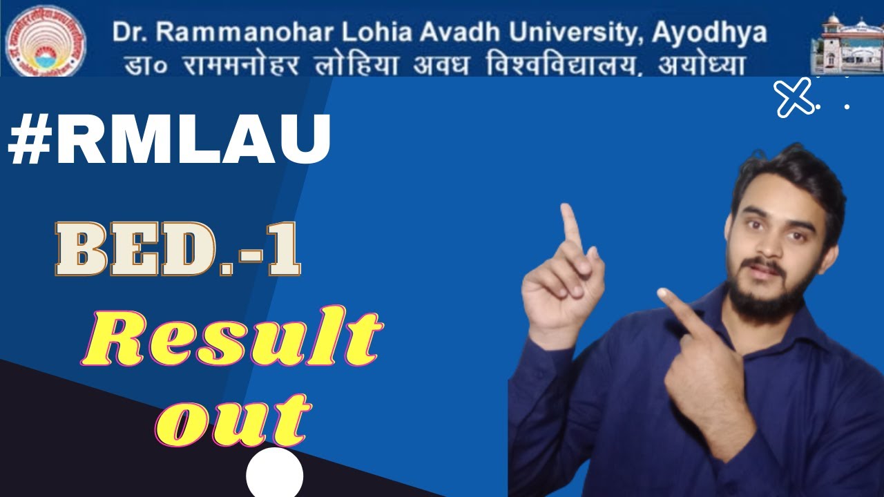 #rmlau BEd-1 result out