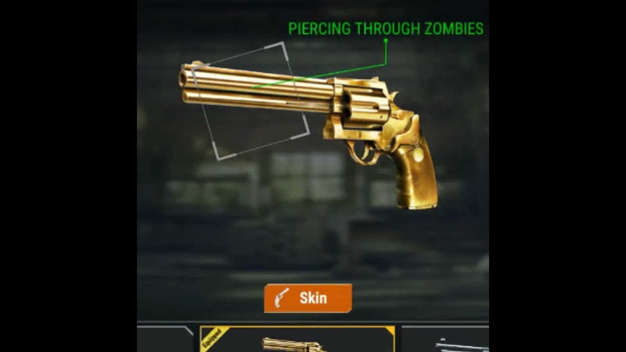 TRY GOLD GUN🔫 IN DEAD TARGET KILL ZOMBIES.&infin;🧟💥 #zombies #short