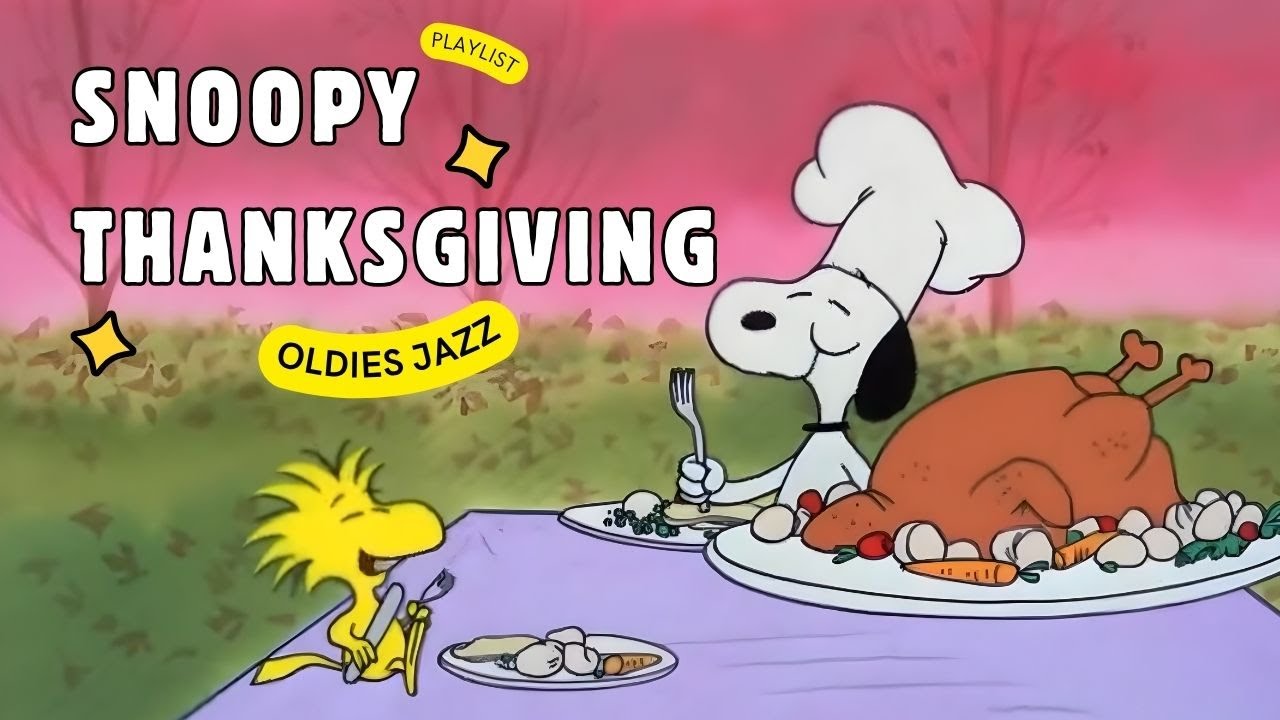 [𝗽𝗹𝗮𝘆𝗹𝗶𝘀𝘁] Autumn Gratitude Jazz 🍁 Snoopy’s Vintage Thanksgiving | Soft, Classic, Comforting