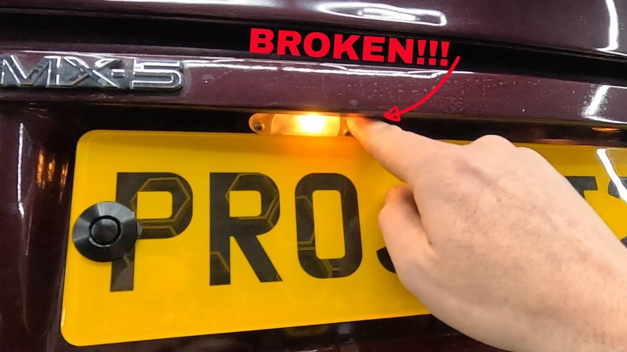 MIATA MX5 NUMBER PLATE LIGHT BRACKET