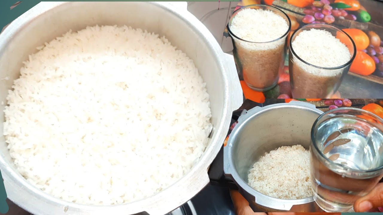 कुकर में 2 गिलास चावल बनाने के लिये पानी कितना डालें और सीटी कितनी लगायें | 2 glass rice in cooker