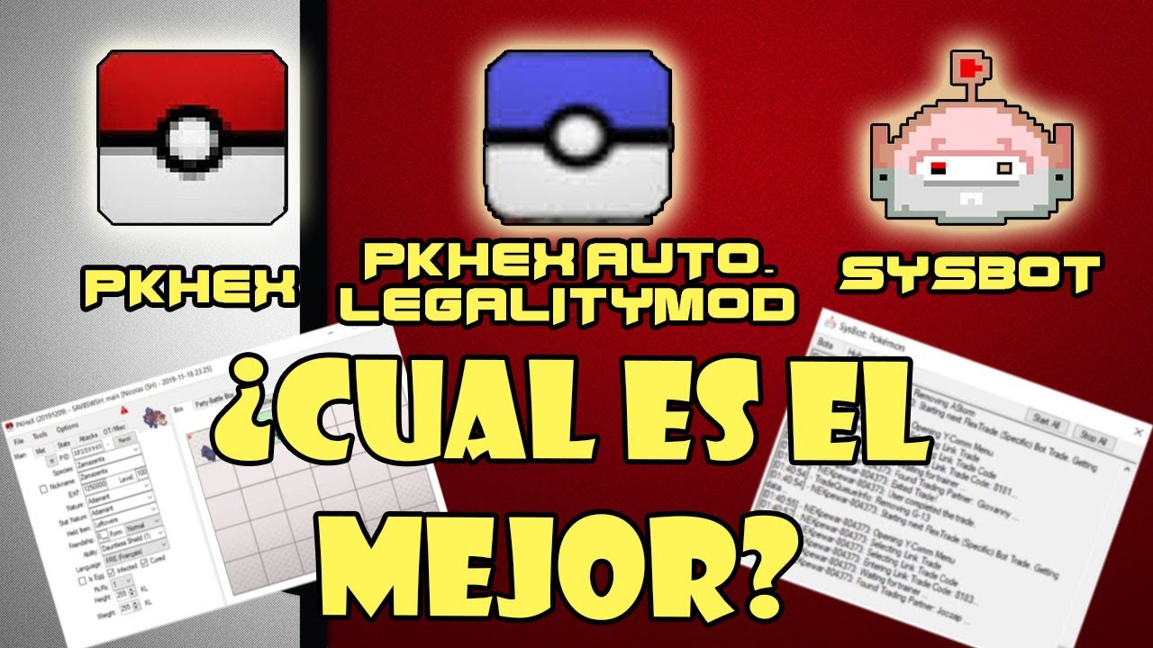 [INFORMACION] PkHex, PkHex Autolegality Mod o SysBot... ¿Cual es el MEJOR?