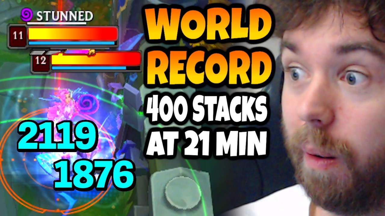 I think I broke the World Record for Stacking on Veigar (400 Stacks at 21 Minutes)