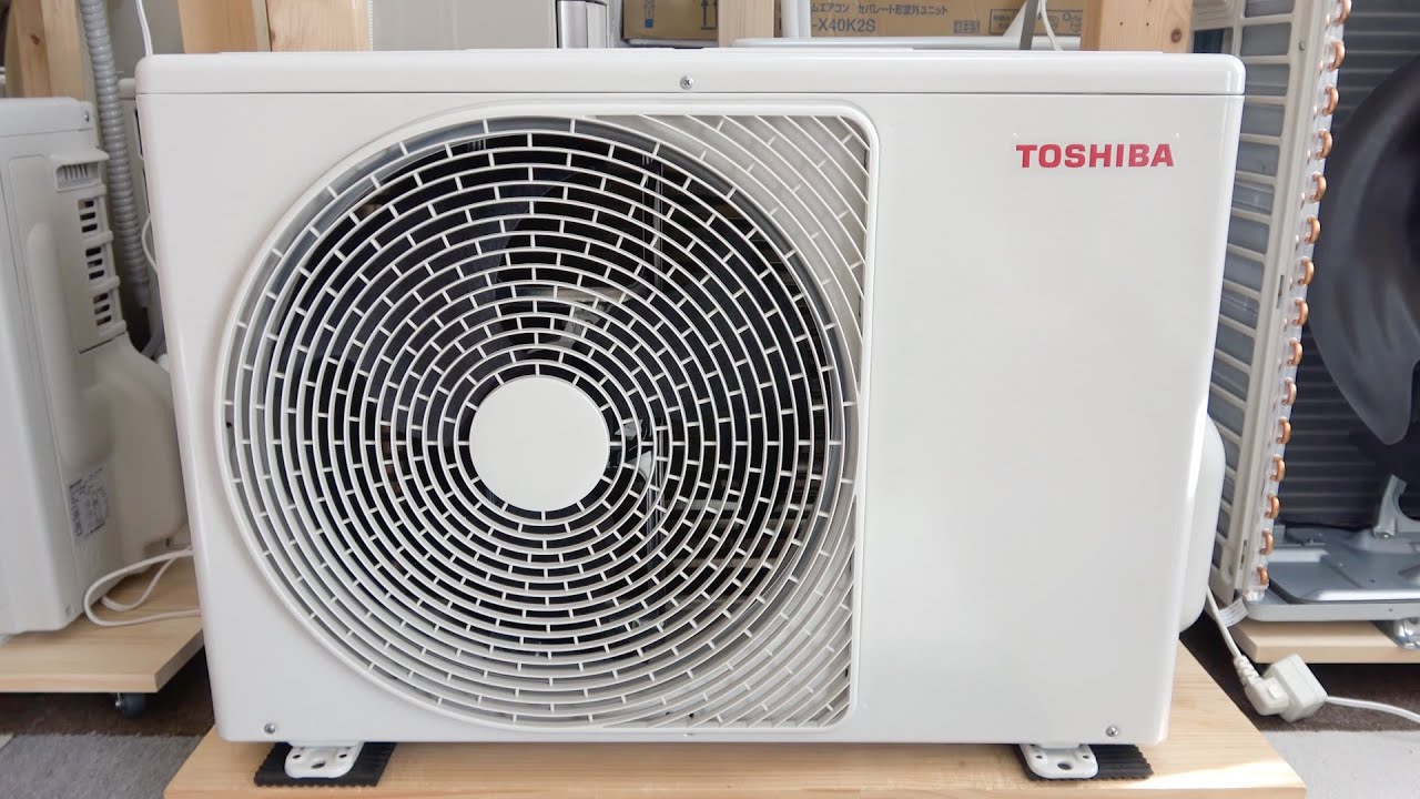 【Gold Heat Excahnger】Toshiba Air Conditioner Outdoor Unit RAS-J401ART Running