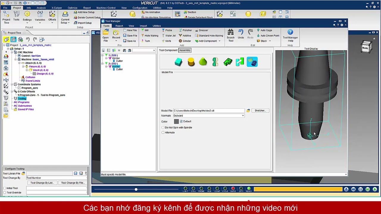 BÀI 4-TOOLS MANAGER TRONG PHẦN MỀM VERICUT
