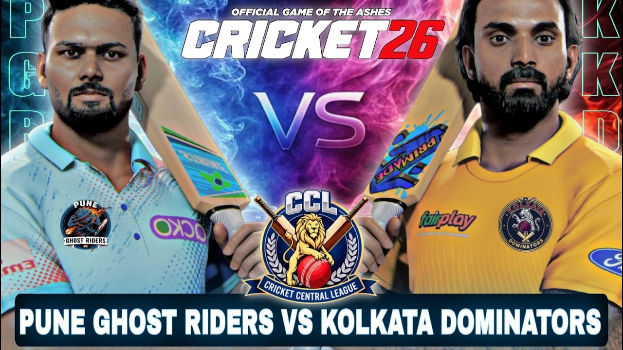 PGR vs KDR Match | Cricket Central League | Pune Ghost Riders vs Kolkata Dominators | Cricket 26