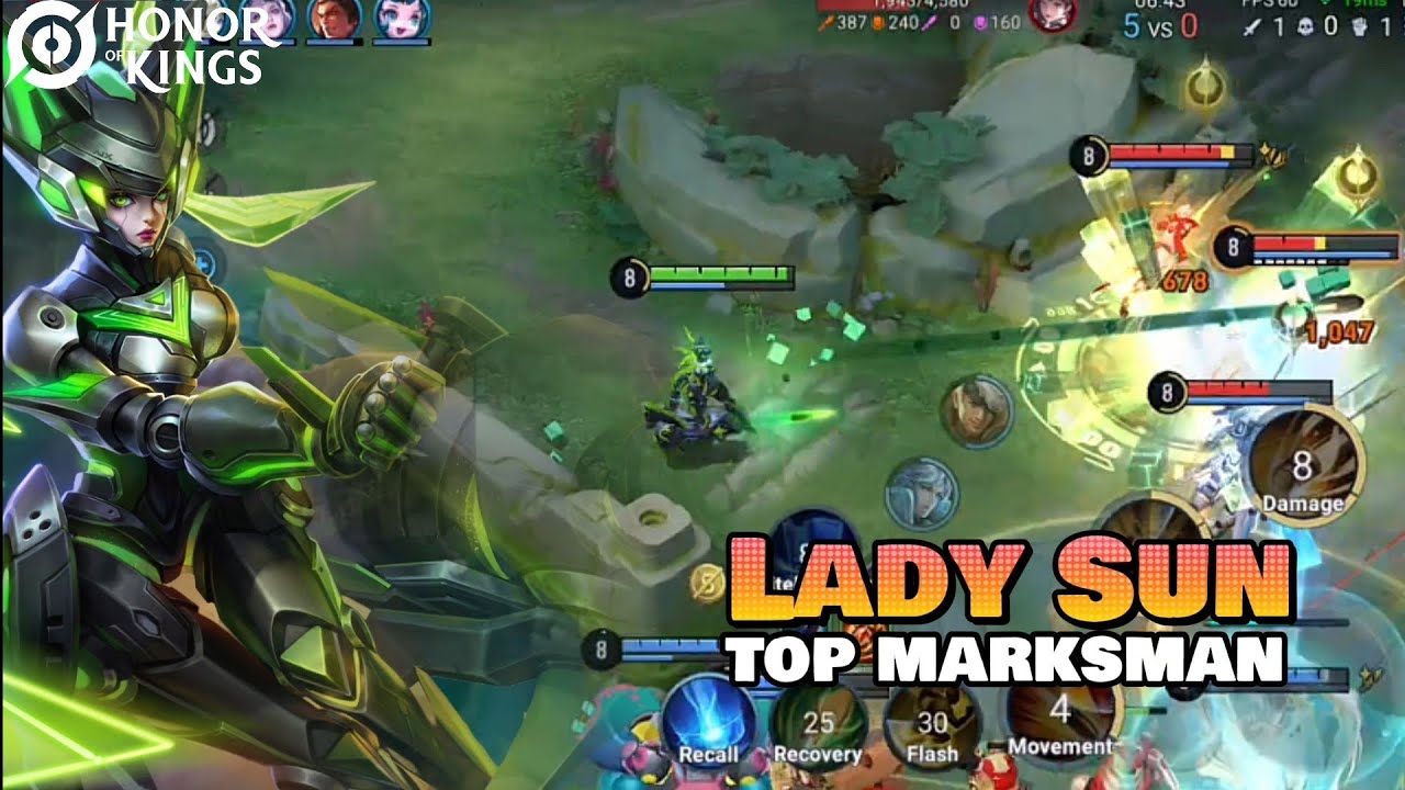 Be Aggressive with this Lady Sun's Build 🔥| Honor of Kings 