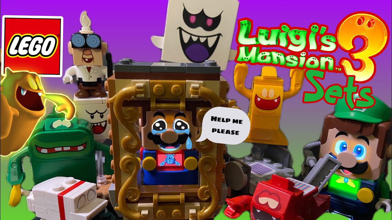 Luigi's mansion // LEGO Luigi vs King Boo // All 3 sets together 😱👻 // Los 3 sets de LEGO Luigi 👻