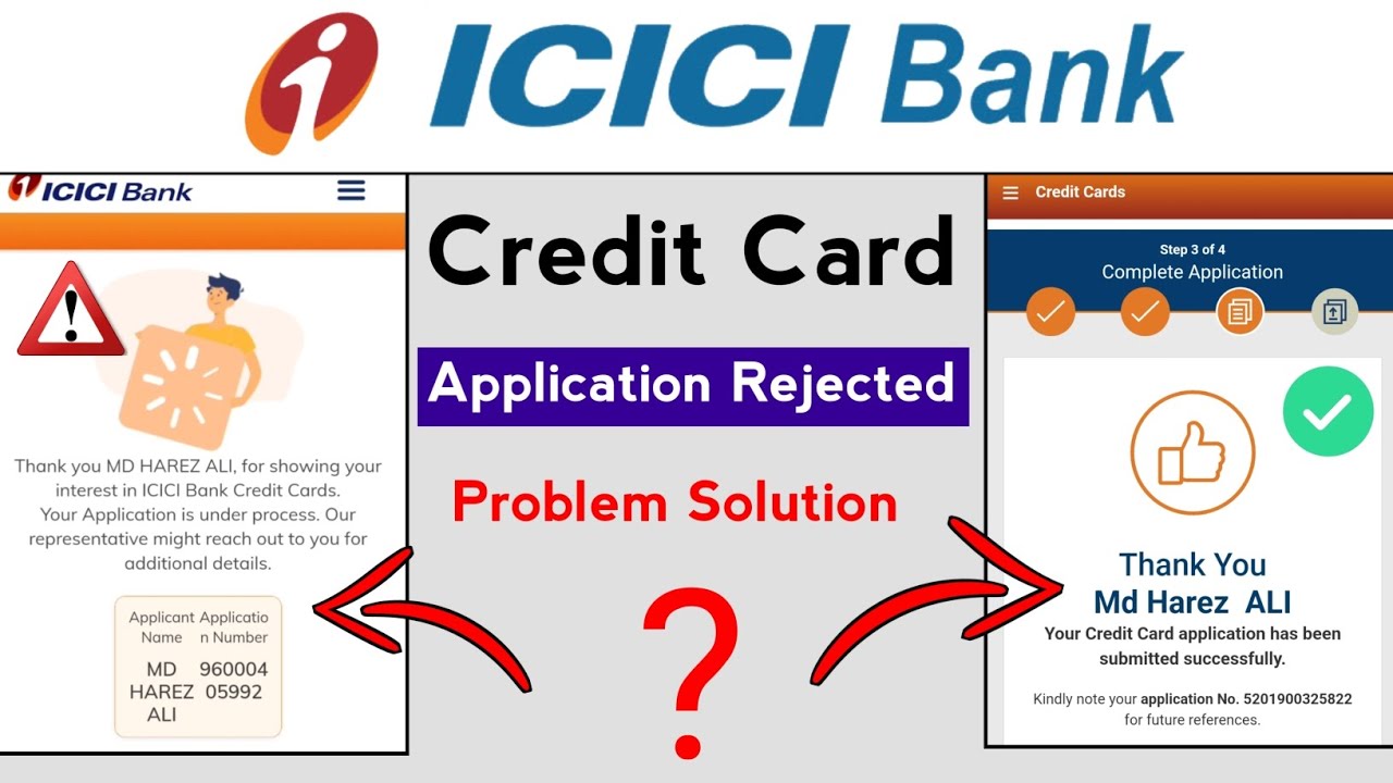 Icici Bank Credit Card Application Rejected Problem solve | Icici Credit Card Approved Trick